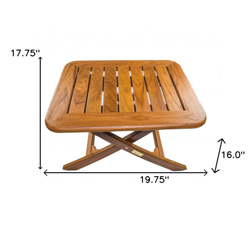 Solid Wood Rectangular End Table with Storage Shelf for Living Room or Bedroom image number 2