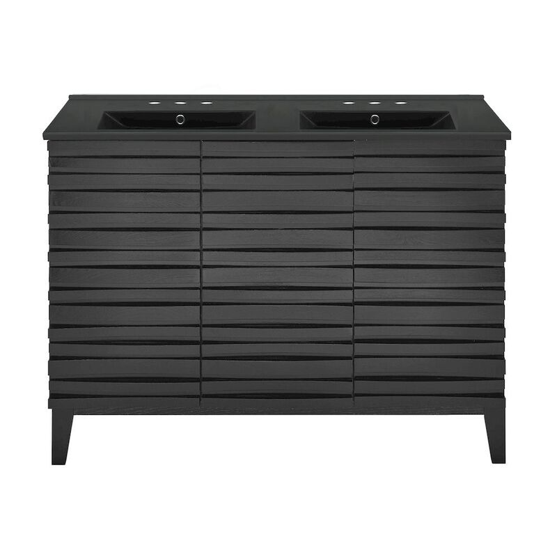 Cascade 48 in. Bathroom Vanity with 3-Hole Ceramic Sink Top image number 0
