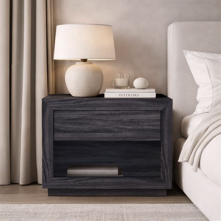 Soren 32" 1-Drawer Nightstand in Gray