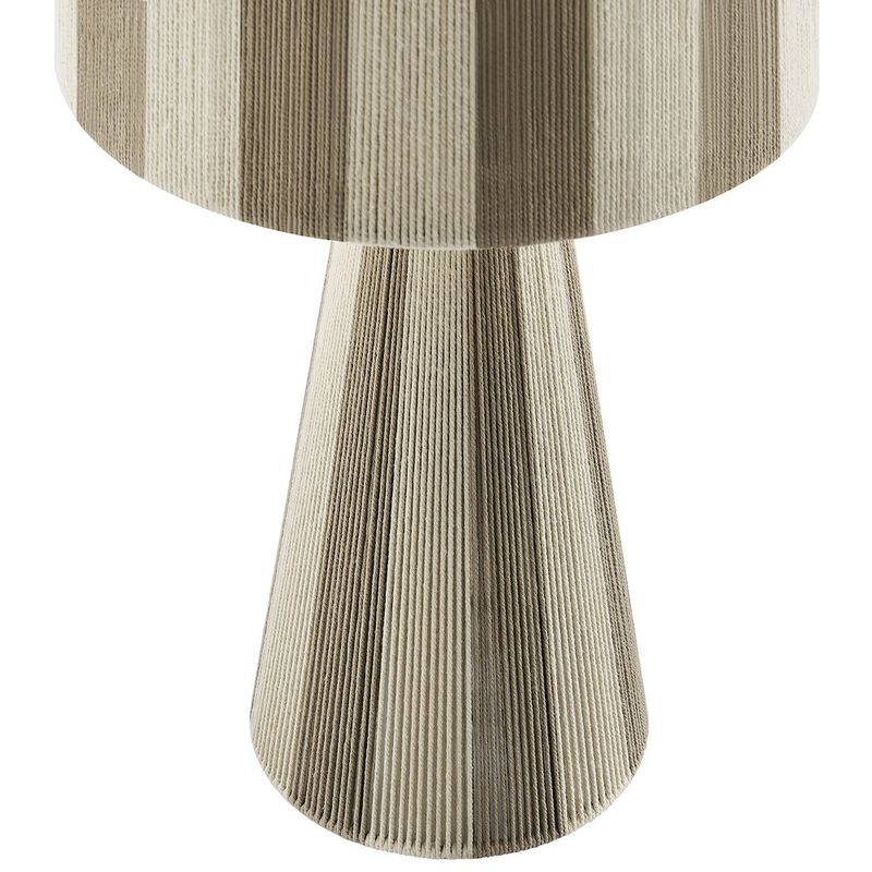 Renae Handwoven Cotton Thread Striped Table Lamp image number 4