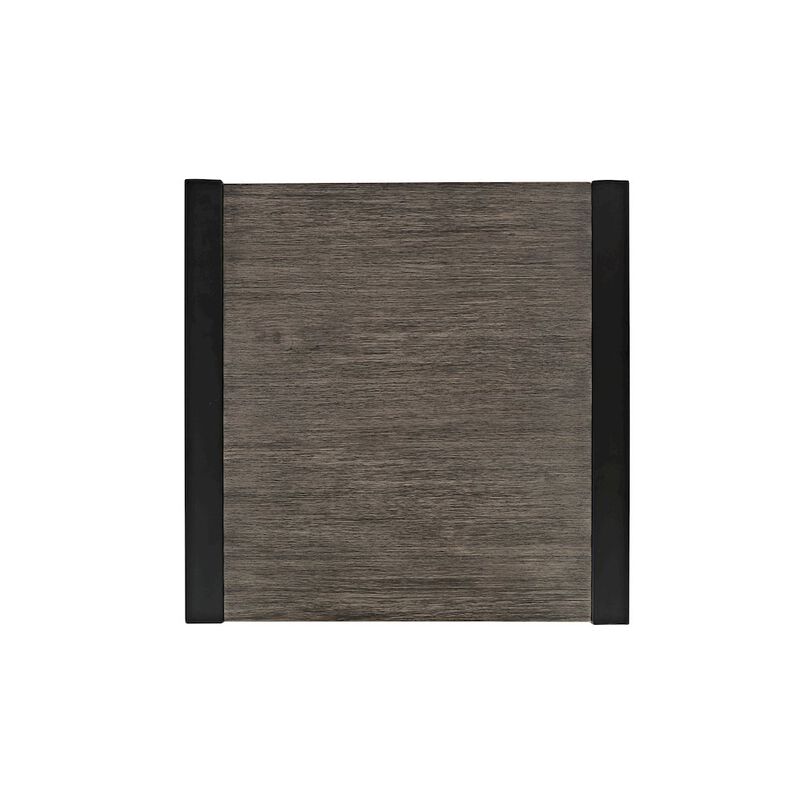 Jofran Pinnacle Modern Loft Iron and Wood Grey End Table