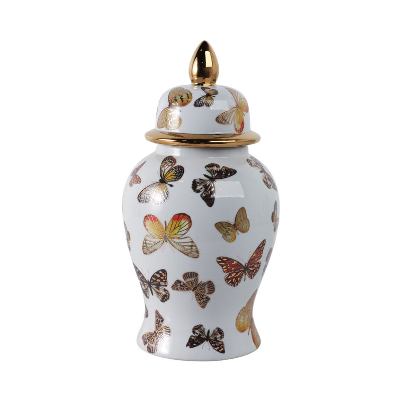 14x7" Butterflies Temple Jar image number 2