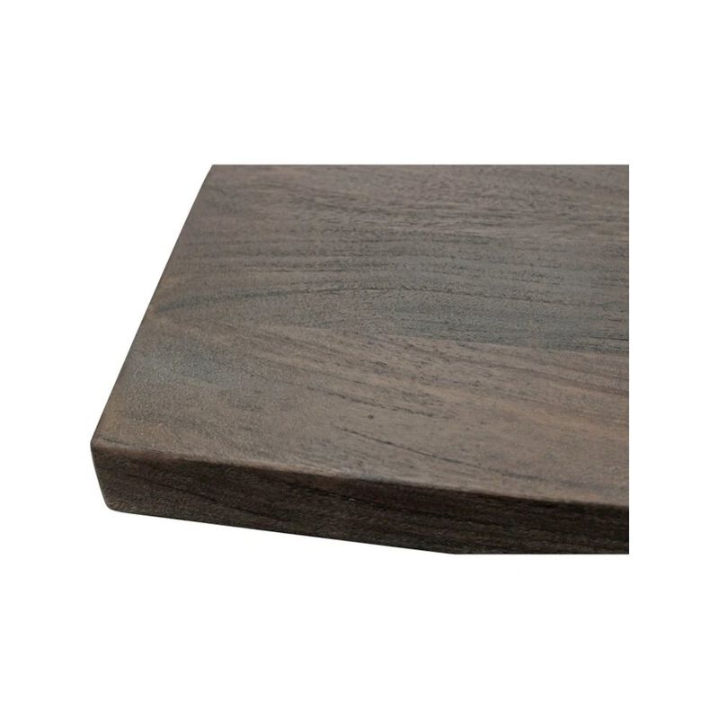 Alex Hamilton Felix 60 Braxton Square Dining Table with Mango Wood Top and Iron Legs