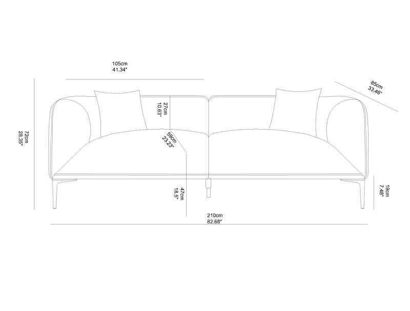 Cirbeg Modern Sofa image number 9