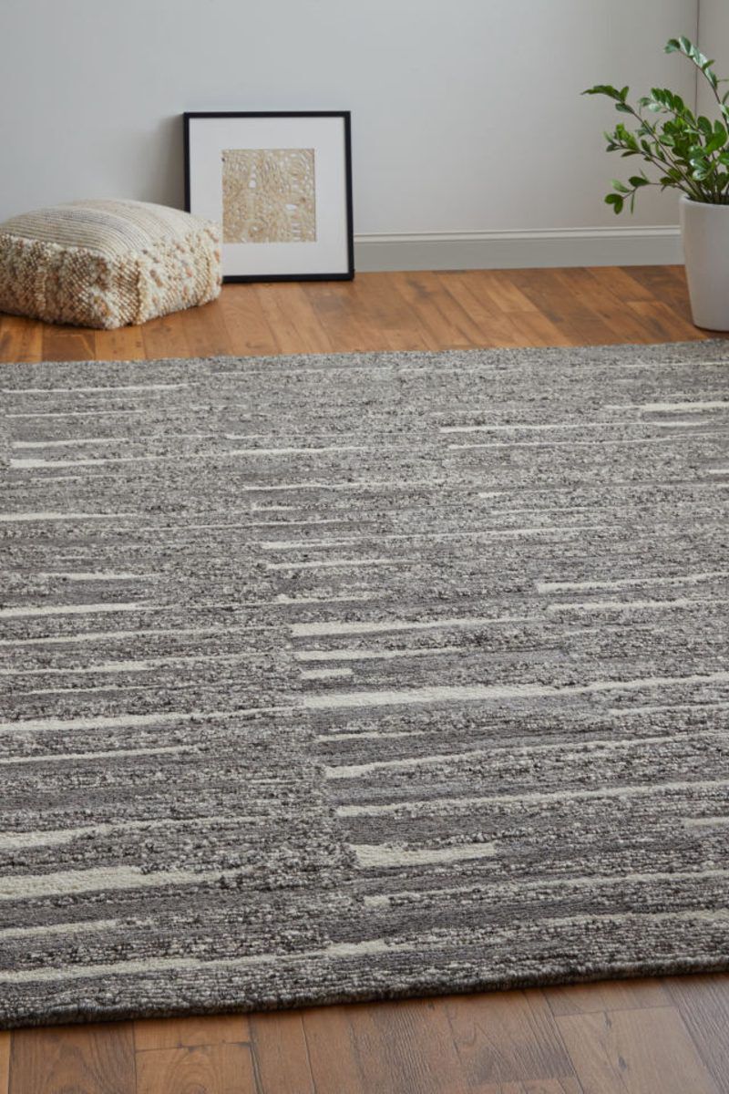 Navaro 8914F Charcoal/Ivory 8'6" x 11'6" Rug image number 2