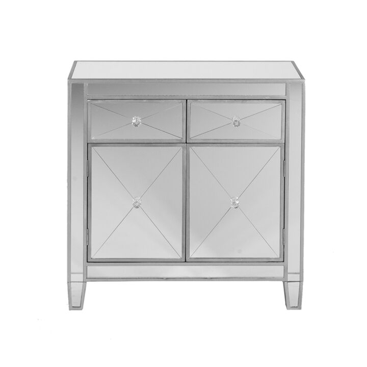Halsey Mirrored Storage Cabinet