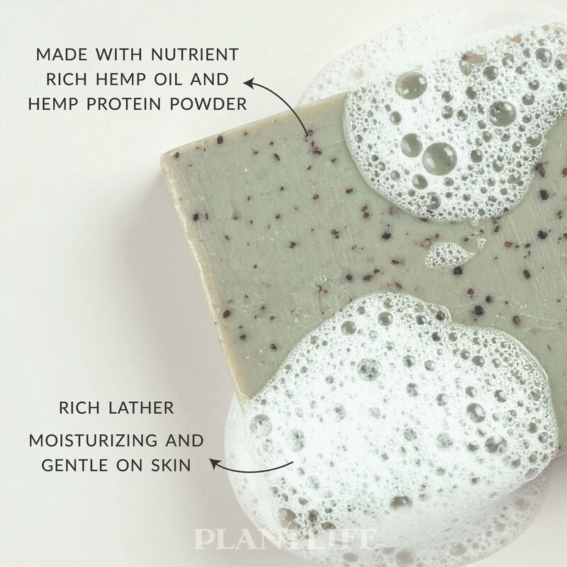 Plantlife Bar Soap - Vegan Hemp 3 Pack image number 3