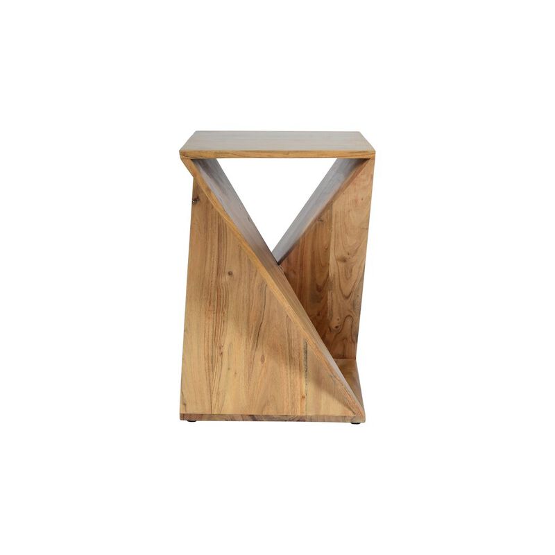 Jofran Global Archive Solid Mango Hardwood Modern Angled Jasper Table