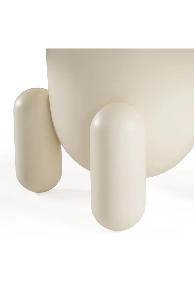 White Gloss Round Coffee Table | OROA Modern Gabby image number 4