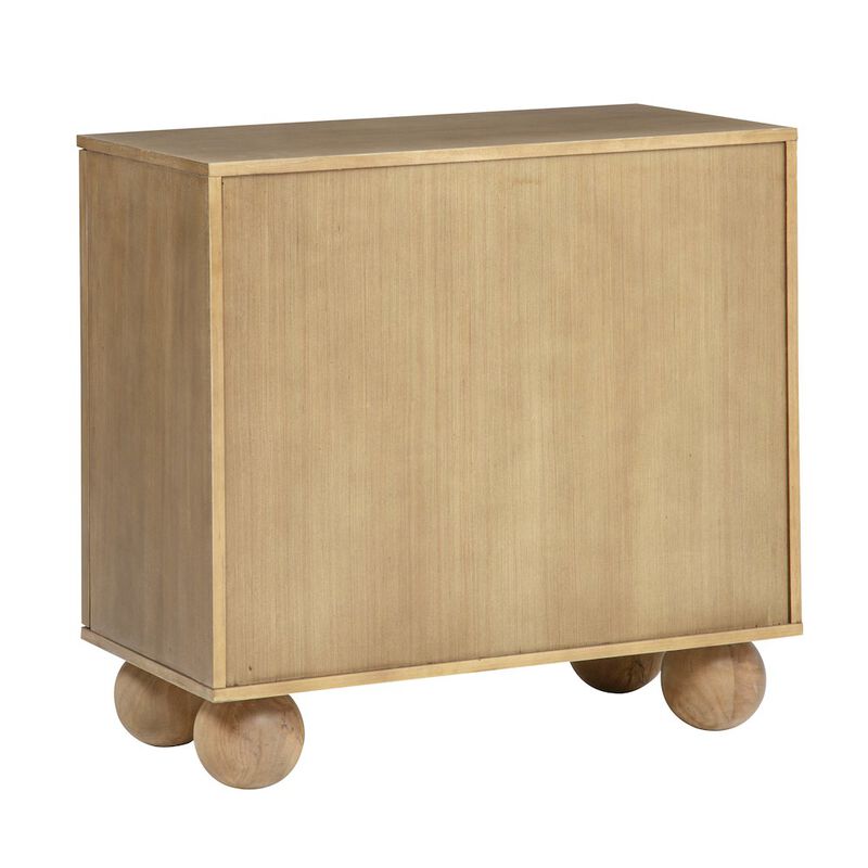 Cyrus 31" Wide 2-Door Accent Cabinet Natural Wood Finish image number 2