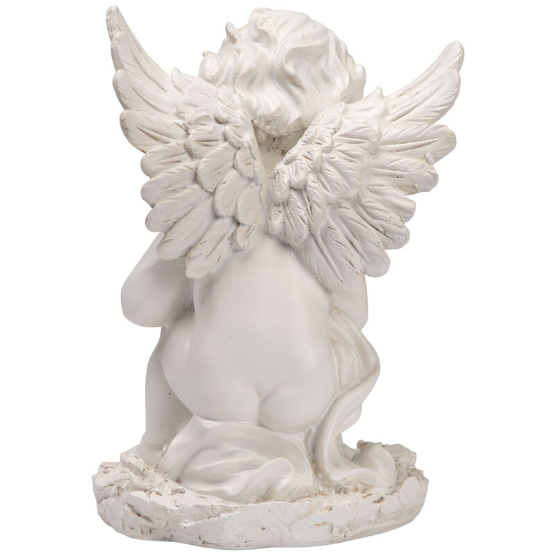 Reaching Cherub Angel Outdoor Garden Statue - 12" image number 5