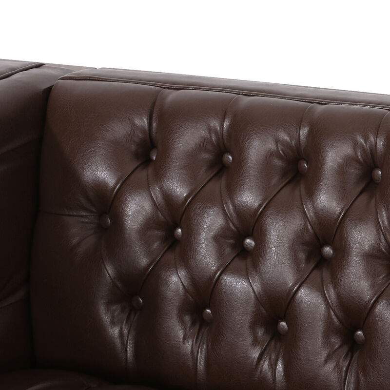 Bilkpa 3 seater PU sofa image number 3