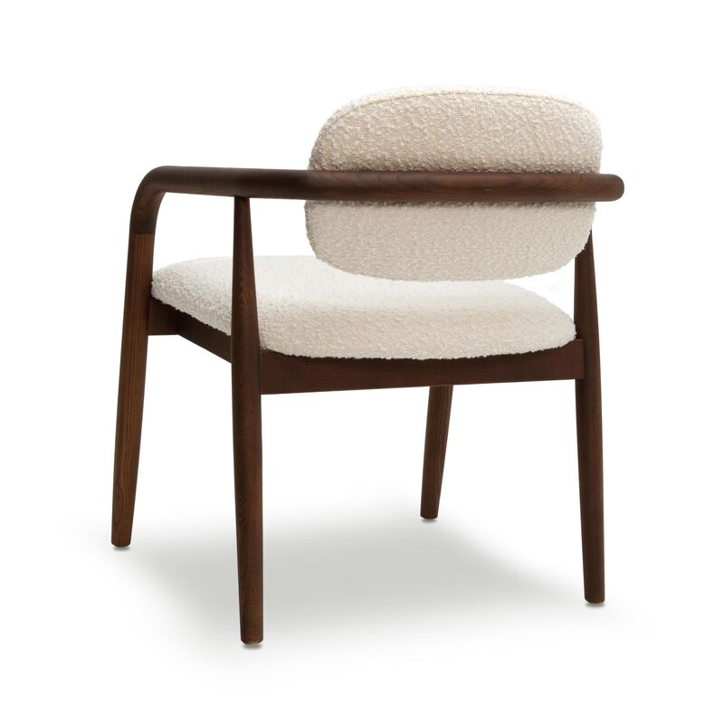 Casafoyer Betsy Cream Performance Boucle Dining Chair image number 3