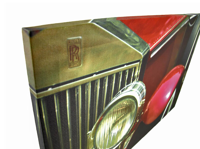 Pair of Classic Cars Printed Canvas Wall Hangings image number 1