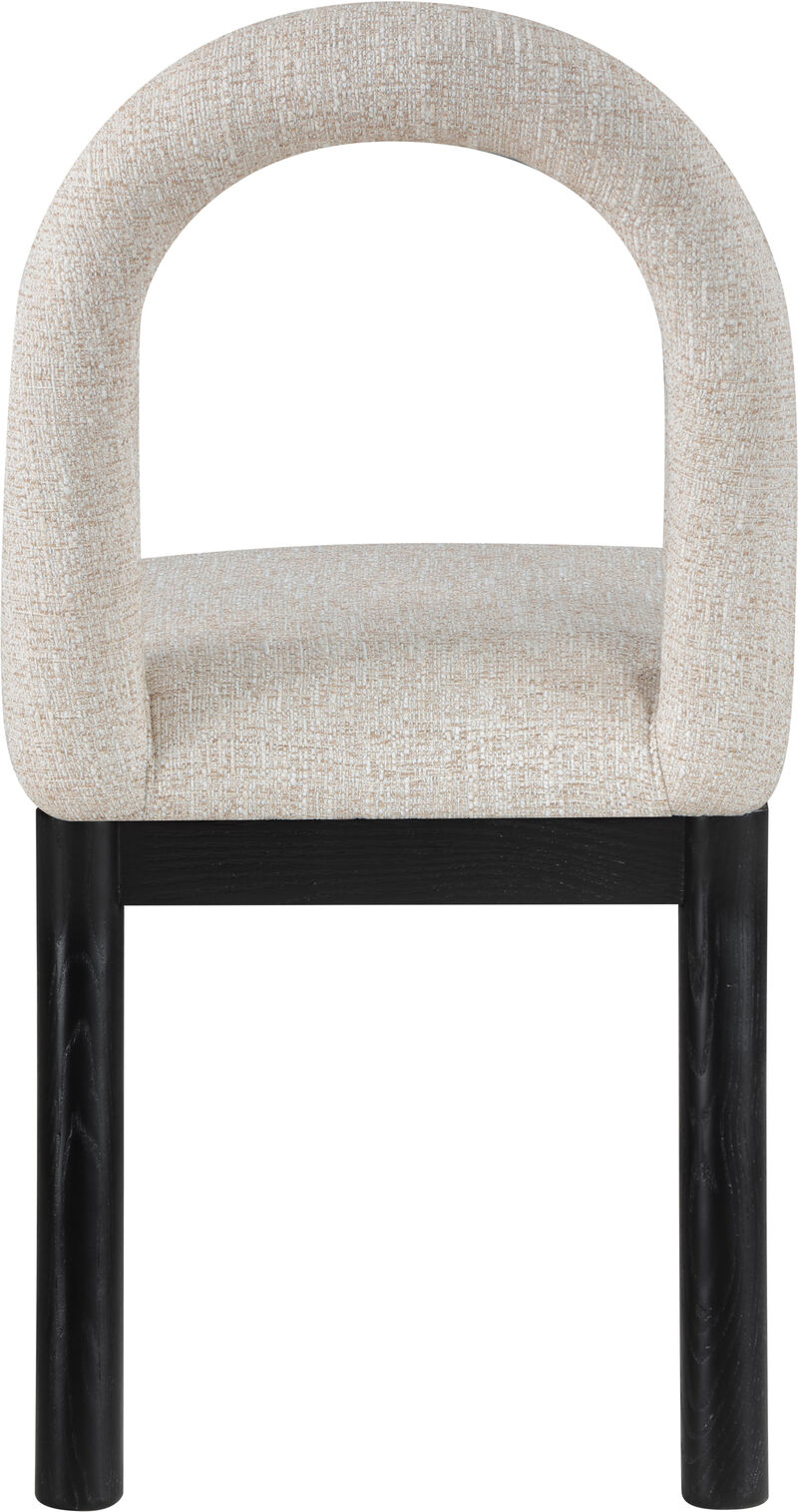 Meridian Furniture Conrad Linen Textured Fabric Dining Chair image number 4