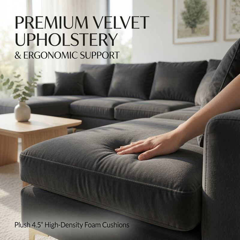 Nasbob U-Shaped Sectional Sofa image number 5