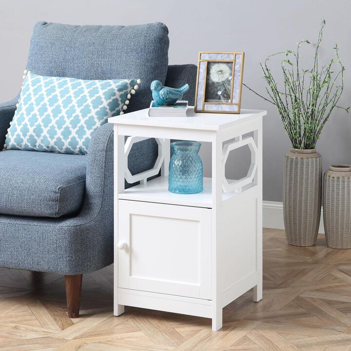 Convenience Concepts Omega End Table with Cabinet*
