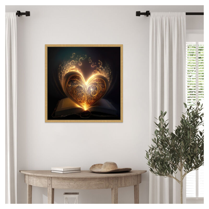 The Illuminated Heart by Jake Fouracre Framed Canvas Wall Art