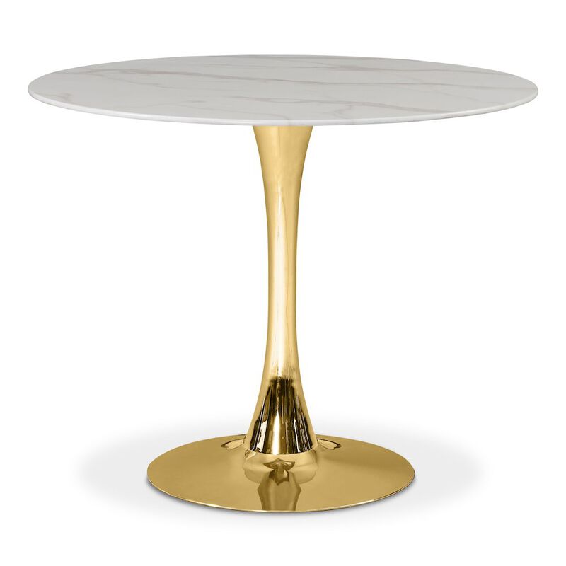 Meridian Furniture Tulip Gold Dining Table
