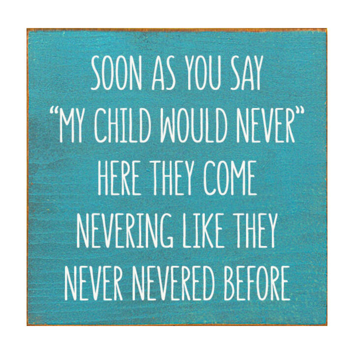 Parent Life Wood Sign Rustic Wooden Wall Decor with Humorous Family Quote