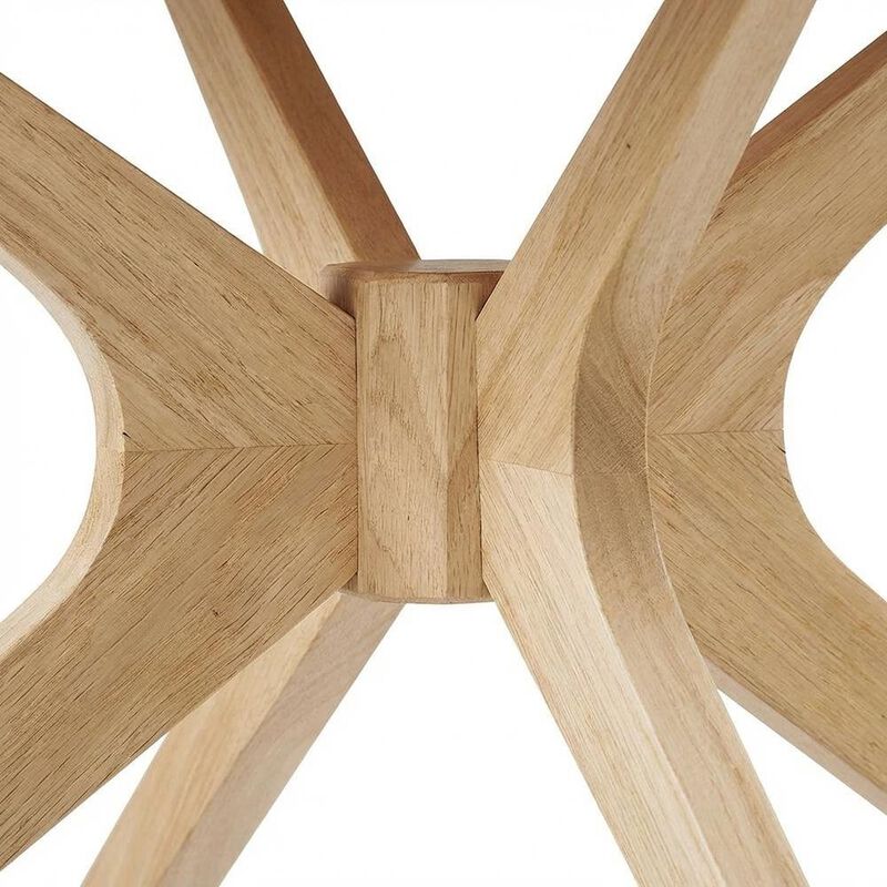 Round Wooden Coffee Table with Modern Design and Durable Build image number 2