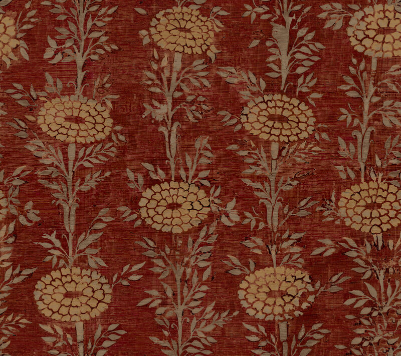 French Marigold Red Wallpaper (Set of 2) image number 0
