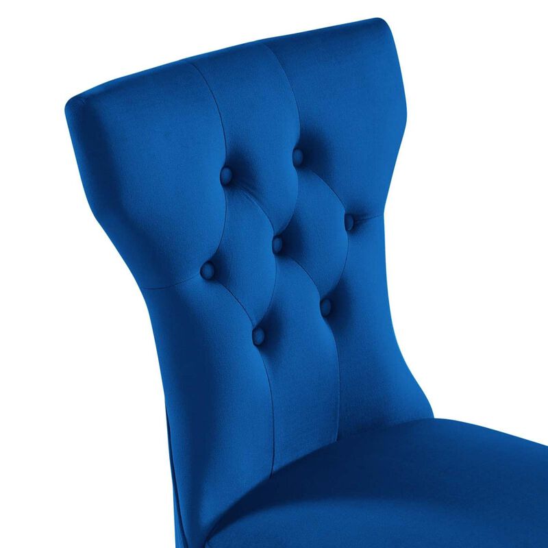 Modway Silhouette Velvet Set of 2 Dining Chairs with Navy Finish EEI-5014-NAV image number 7