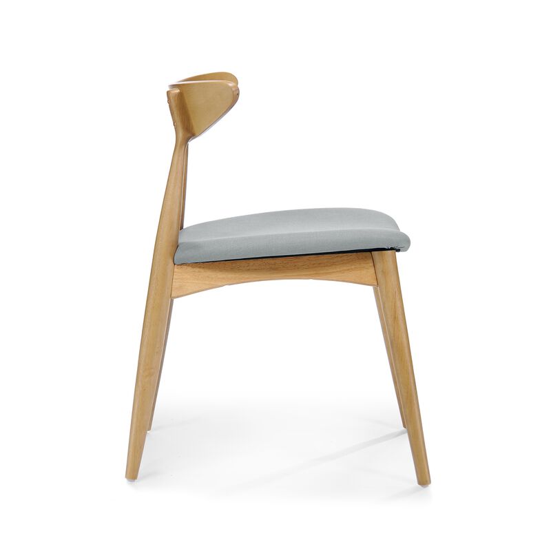 Hoso Dining Chair Set of 2, Curved, Padded image number 3