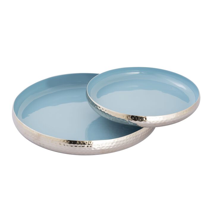Nelson Blue Tray set of 2
