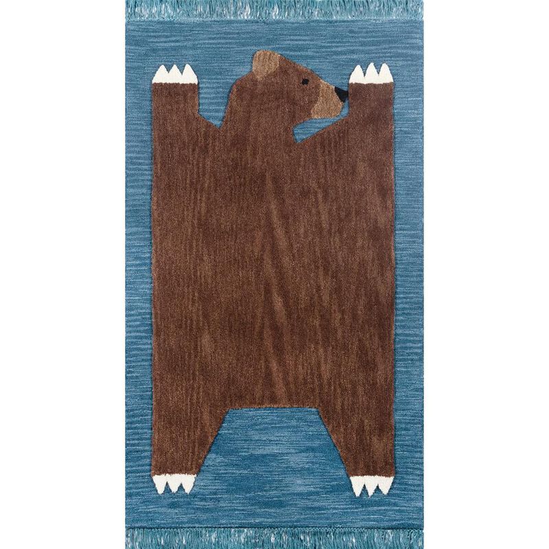 Novogratz Contemporary Rectangle Area Rug, Navy, 4' X 6'
