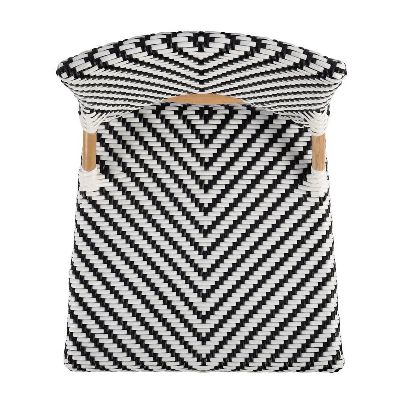 Butler Specialty Creanly 25.25 in. Seat Height Rectangular  Rattan Counter Stool with Back