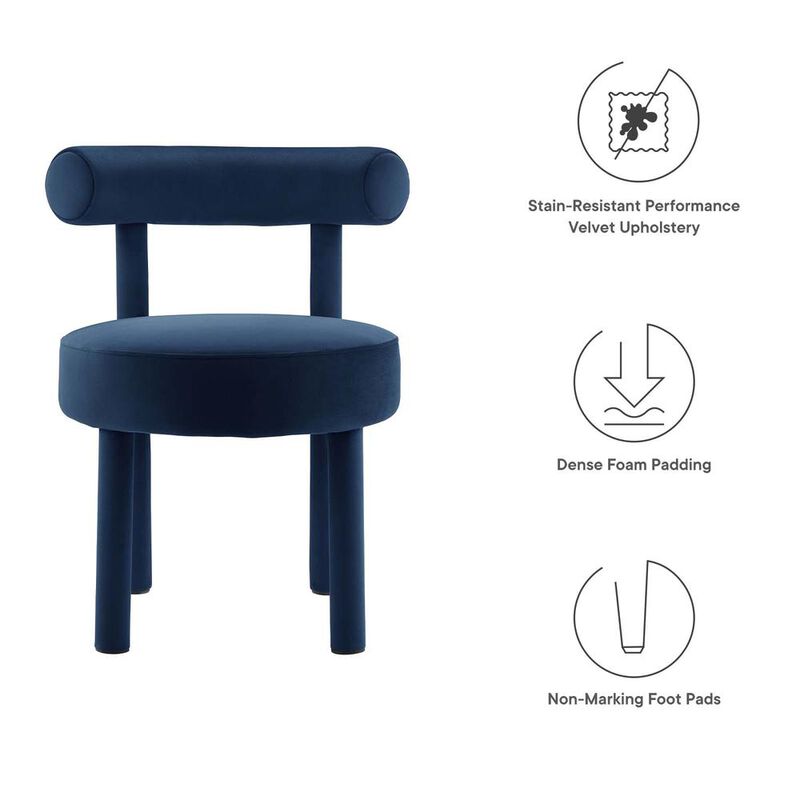 Toulouse Performance Velvet Dining Chair - Set of 2 image number 5