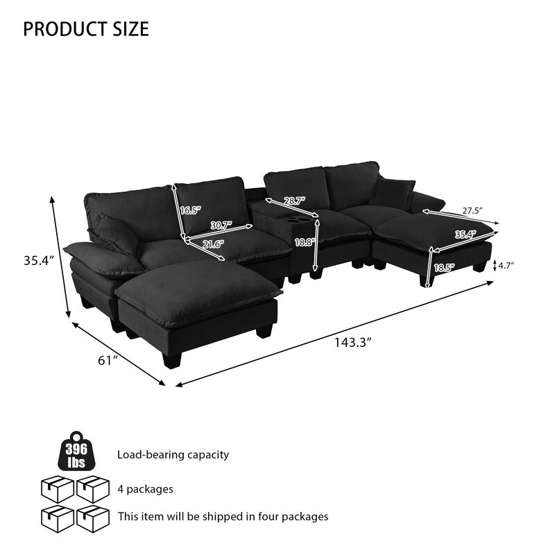 Tepjaf  U-Shape Sailboat Sofa image number 9