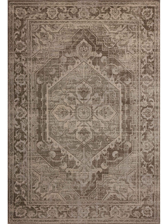 Mona Cocoa/Stone 3'7" x 5'7" Accent Rug by Magnolia Home by Joanna Gaines x Loloi