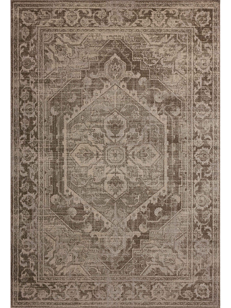 Mona Cocoa/Stone 3'7" x 5'7" Accent Rug by Magnolia Home by Joanna Gaines x Loloi