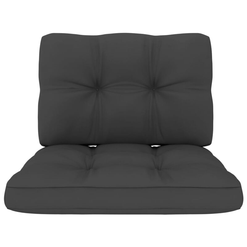 vidaXL Pallet Sofa Cushions 2 pcs Anthracite