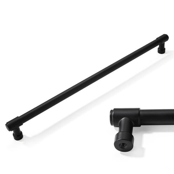 CABDM 1 Pack Appliance pulls 12 inch(305mm) Matte Black Cabinet Pulls Extra Long Cabinet Handles Kitchen Hardware for Cabinets a
