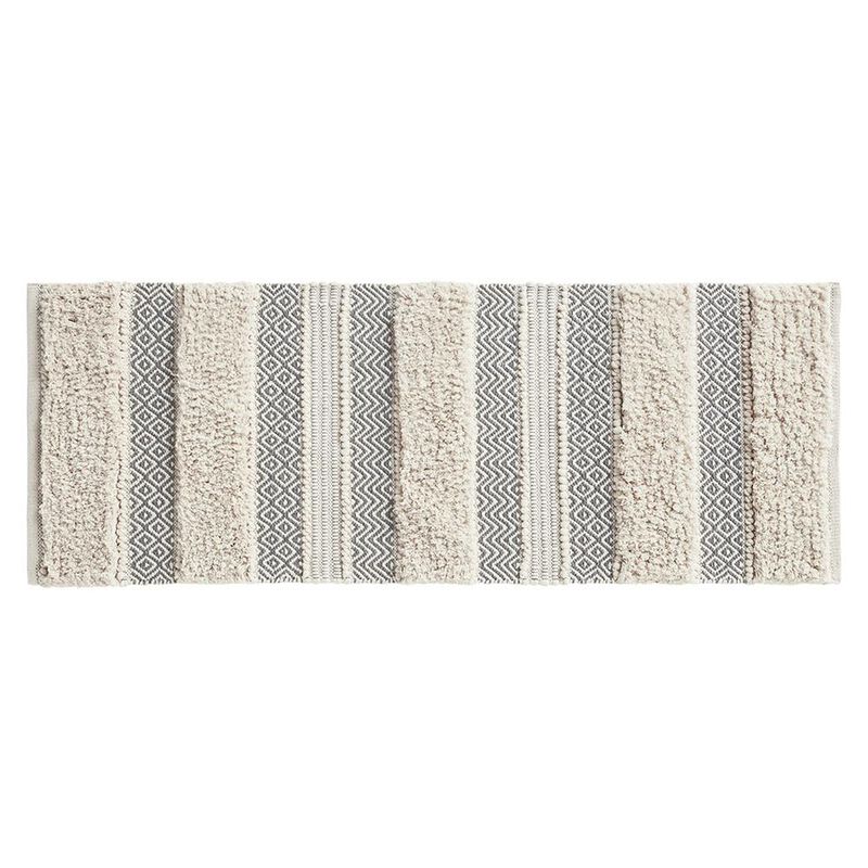 INK+IVY Woven Texture Stripe Bath Rug