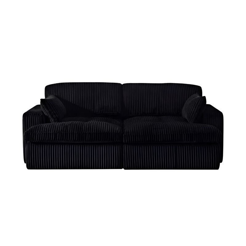 Oversized Double Chaise Lounge Loveseat with Deep Seat and Plush Upholstery image number 0