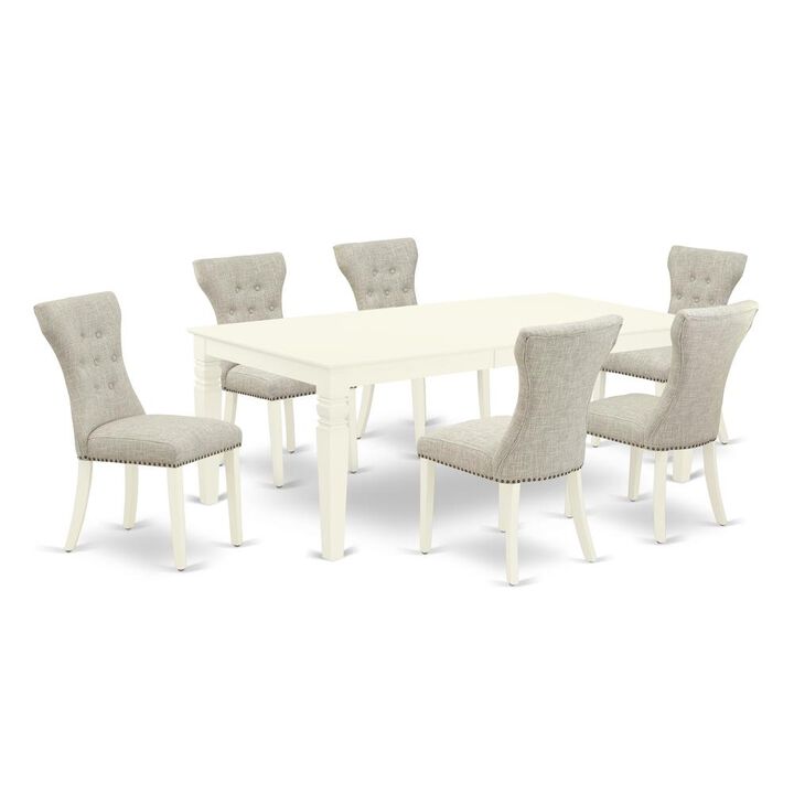 Dining Room Set Linen White