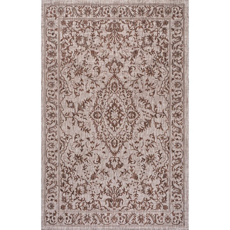 Jerash Ornate Medallion Indoor/Outdoor Area Rug