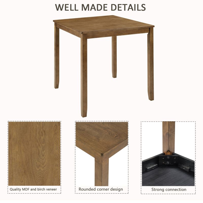 Wipnaf 5‑Piece Square Counter‑Height Dining Table Set image number 7