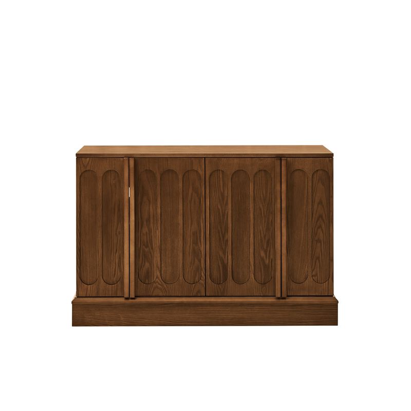 Fokink Mid Century Modern Fluted Sideboard Cabinet image number 0