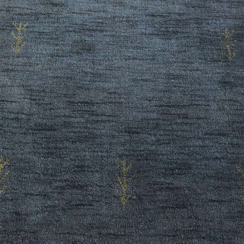 Rugsotic Carpets Hand Knotted Loom Wool 2'6''x10' Runner Area Rug Contemporary Light Blue L00226