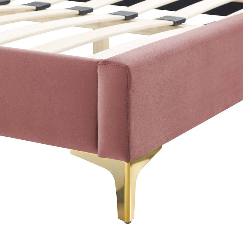 Modway Alexandria Tufted Performance Velvet Twin Platform Bed image number 8
