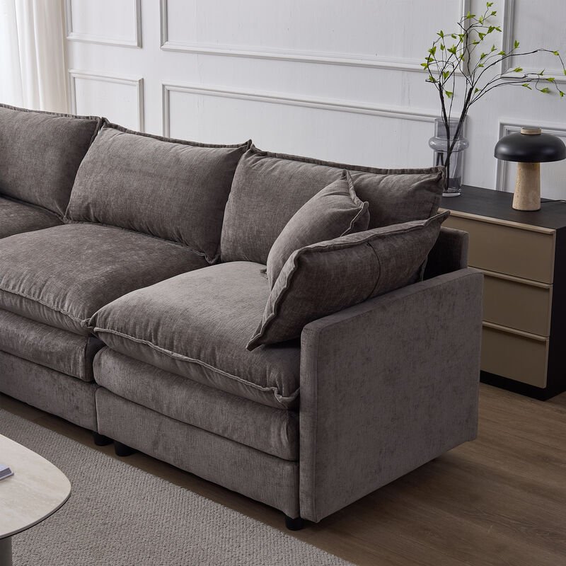 Vulwab 105" Modular Sectional Couch image number 8