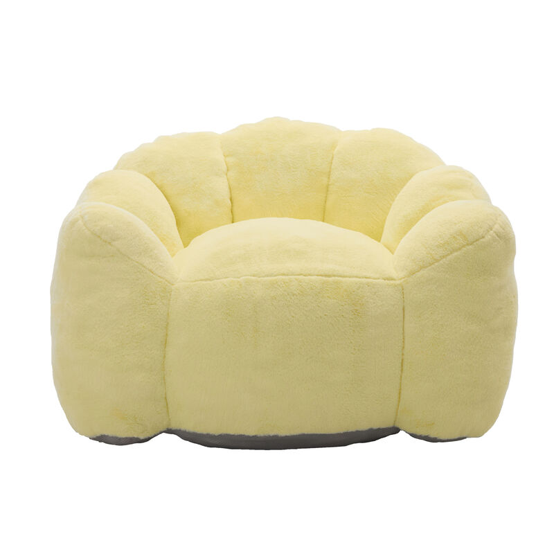 GOODSILO Ergonomic Memory Foam Bean Bag Sofa Chair with Pull Ring for Easy Mobility and Relaxation image number 6