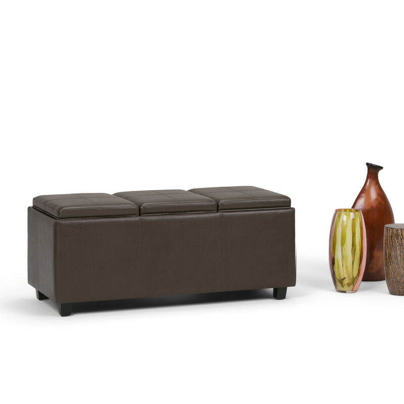 Simpli Home Avalon Storage Ottoman image number 3