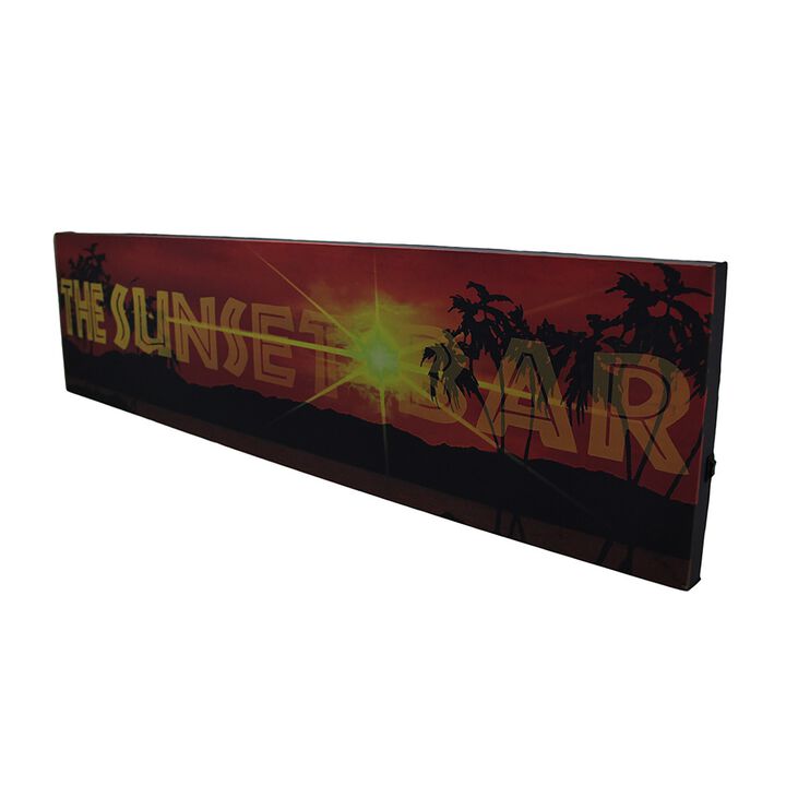 The Sunset Bar LED Lighted Canvas Wall Hanging