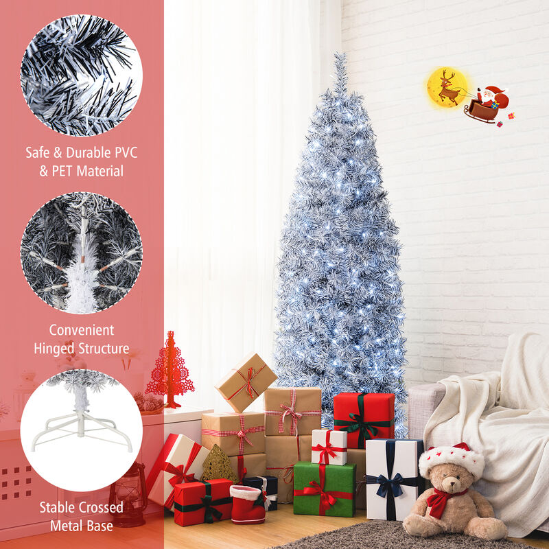 Pre-Lit Artificial Christmas Tree with 250 Cool-LED Lights